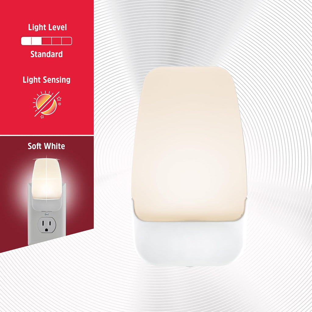 Energizer LED Night Lights Plug Into Wall Dusk to Dawn Sensor Home Decor Apartment Essentials Ambient Lighting Warm White Nightlight…