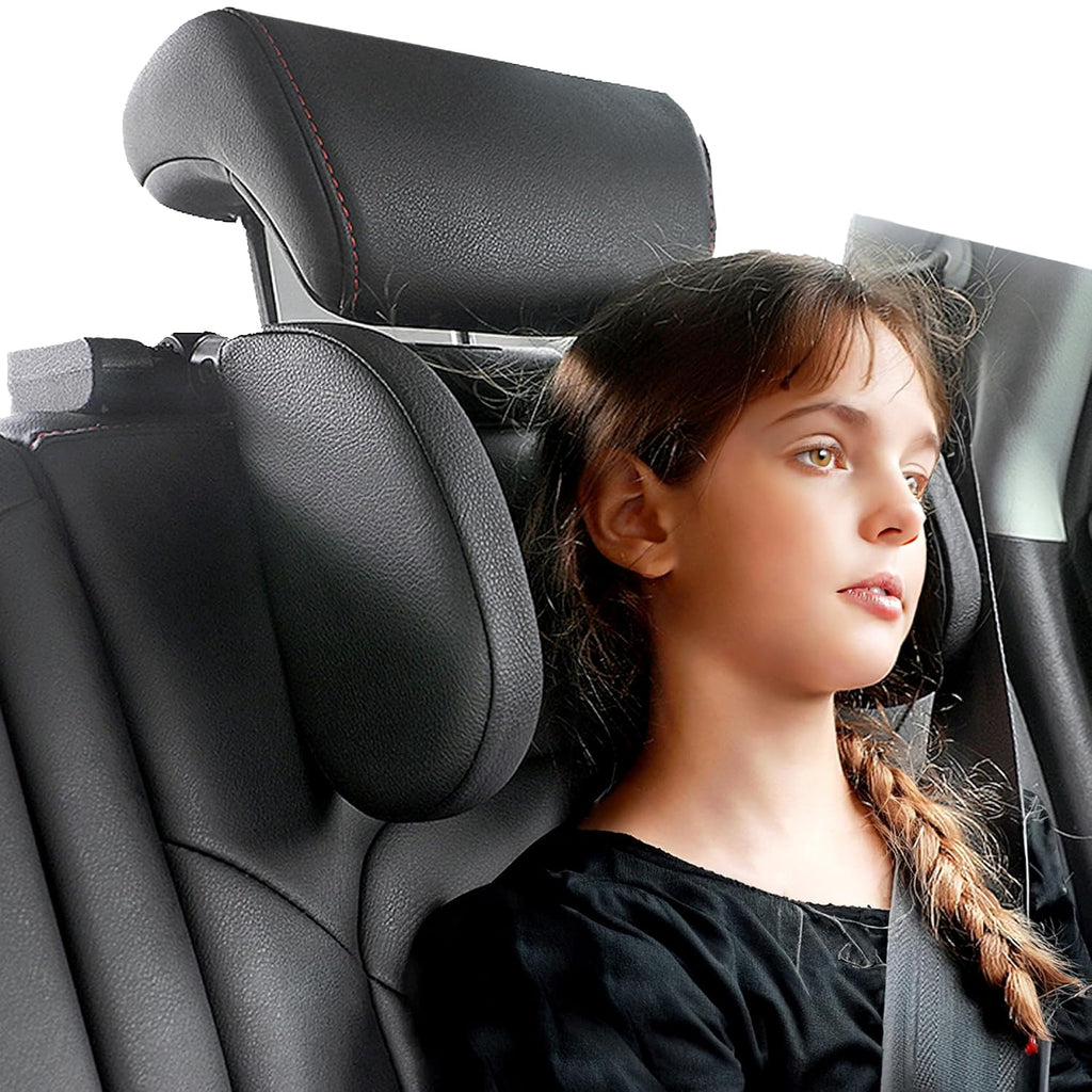 JZCreater Car Headrest Pillow, 180°Adjustable Head Neck Support Pillow, U- Shaped, Travel Sleeping Car Headrests, Only for Car Seat…
