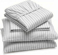Perupima Peru Pima 415 Thread Count Percal Full Sheet Set - 100% Peruvian Pima Cotton, 4 Piece (Flat, Fitted, 2 Pillowcases) - Cooling, Cri…