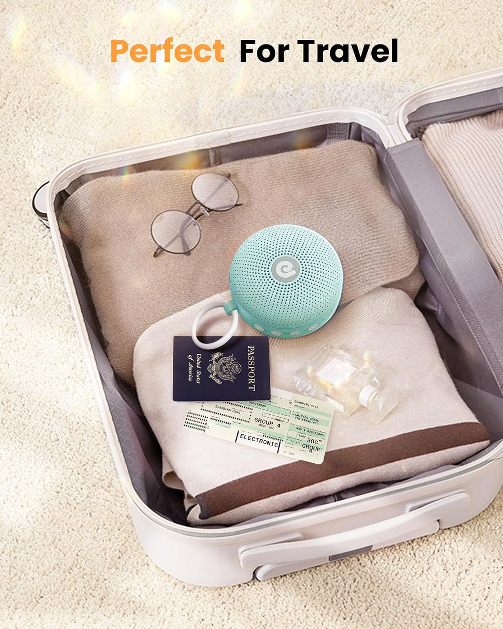 Dreamegg Sound relaxation Machine - Portable Sound Machine for Baby Adult, Features Powerful Battery, 21 Soothing Sound, Noise Canceling…