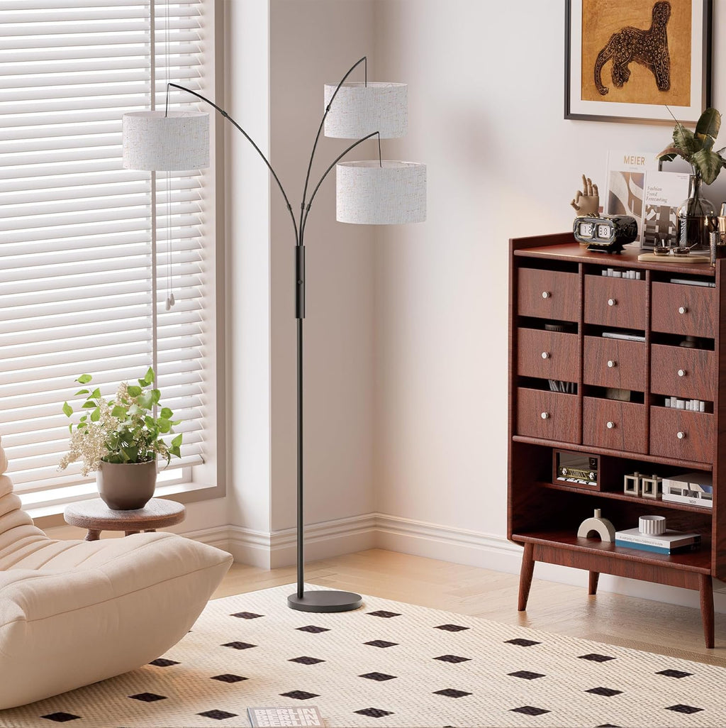 SIBRILLE 27W Floor Lamps for Living Room - Super Bright Dimmable Tree Floor Lamp, Modern Standing Lamp with Remote & Touch Control, 3…