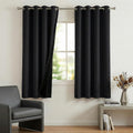 NICETOWN 100% Blackout Curtains for Bedroom, Total Blackout Thermal Insulated Grommet Window Plylux Curtains & Drapes 63 Inch Length for…