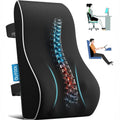 Qutool Lumbar Support Pillow for Office Chair, Office Home Essentials, Gifts for Mom, Dad, Back Support Pillow for Car, Chair Cushions, Back I…