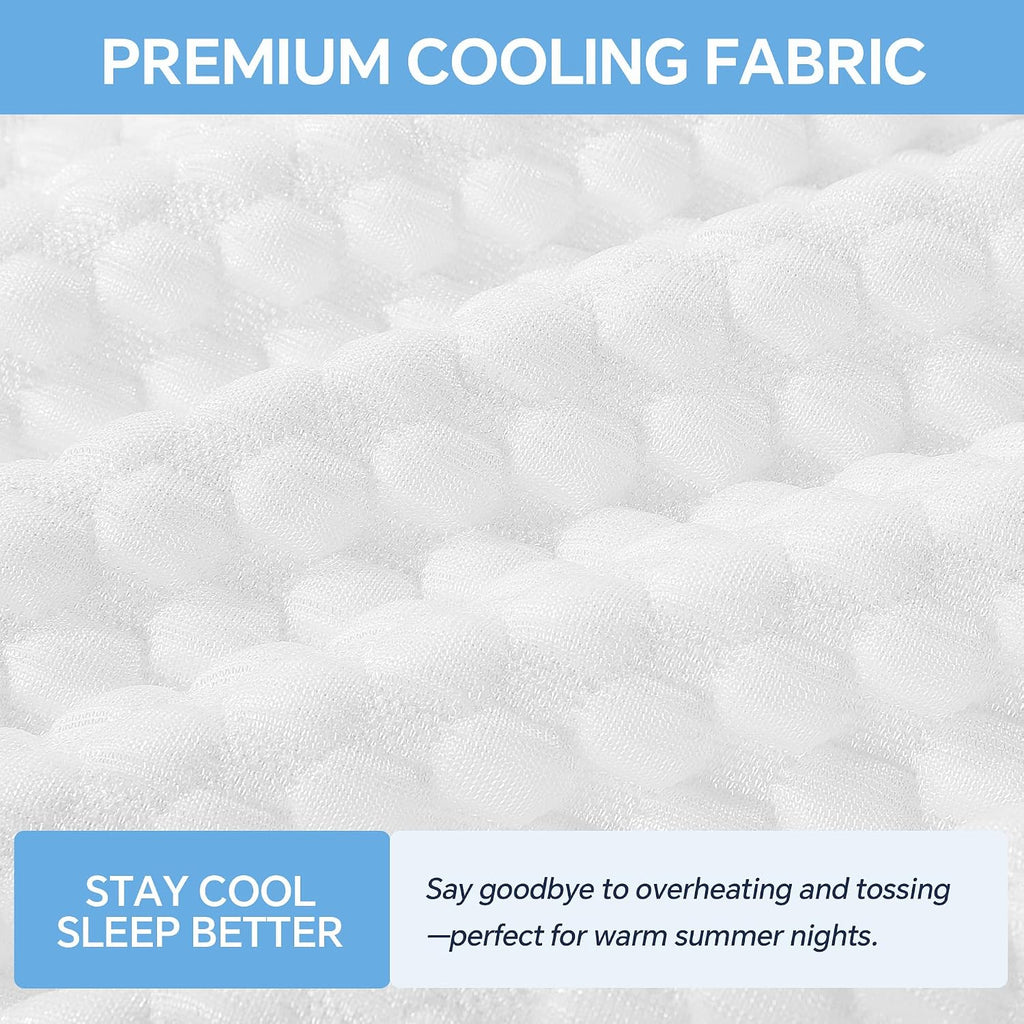 HOMBYS Air Layer Cooling Wedge Pillow Cover, 24x24x8 Inch Breathable Wedge Pillowcase (Pillow Not Include), Machine Washable, Soft, 1 Pack