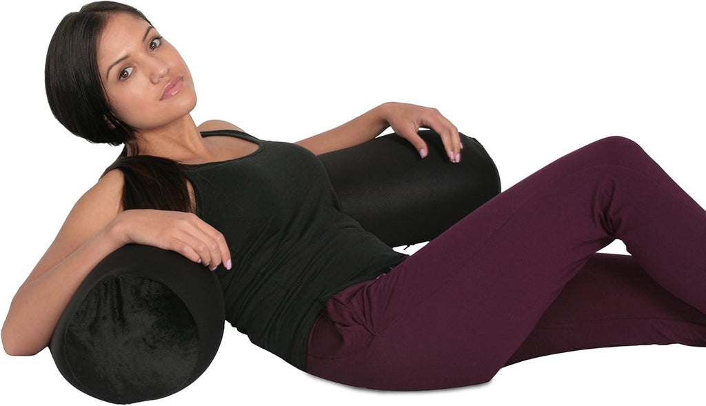 Deluxe Comfort Microbead Body Pillow (47" x 7") – Mooshi Squishy Soft – Prenatal Pregnancy Pillow – Full-Body Side Sleeper – Body Pillow…