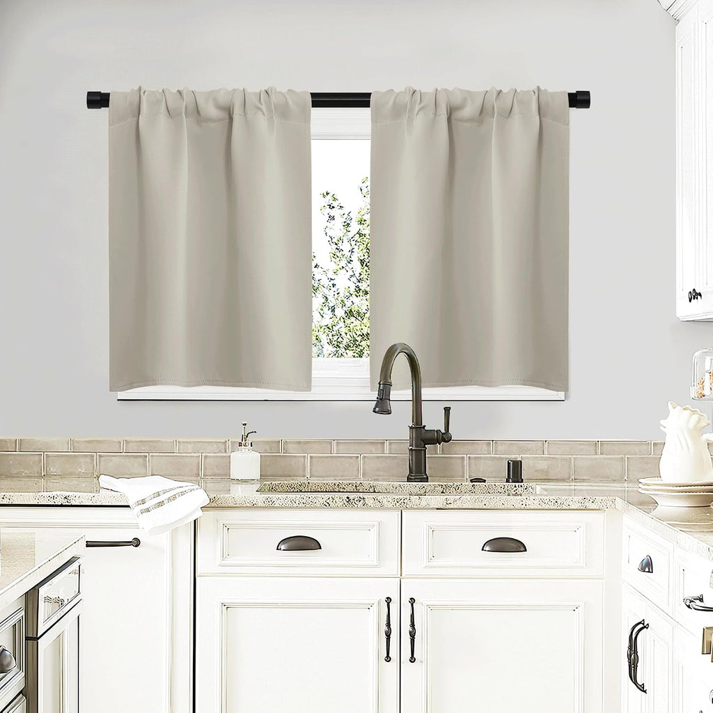 Nicetown Blackout Curtains for Living Curtains, Room Darkening Window Curtain Panels, easy maintenance Solid Thermal Insulated…