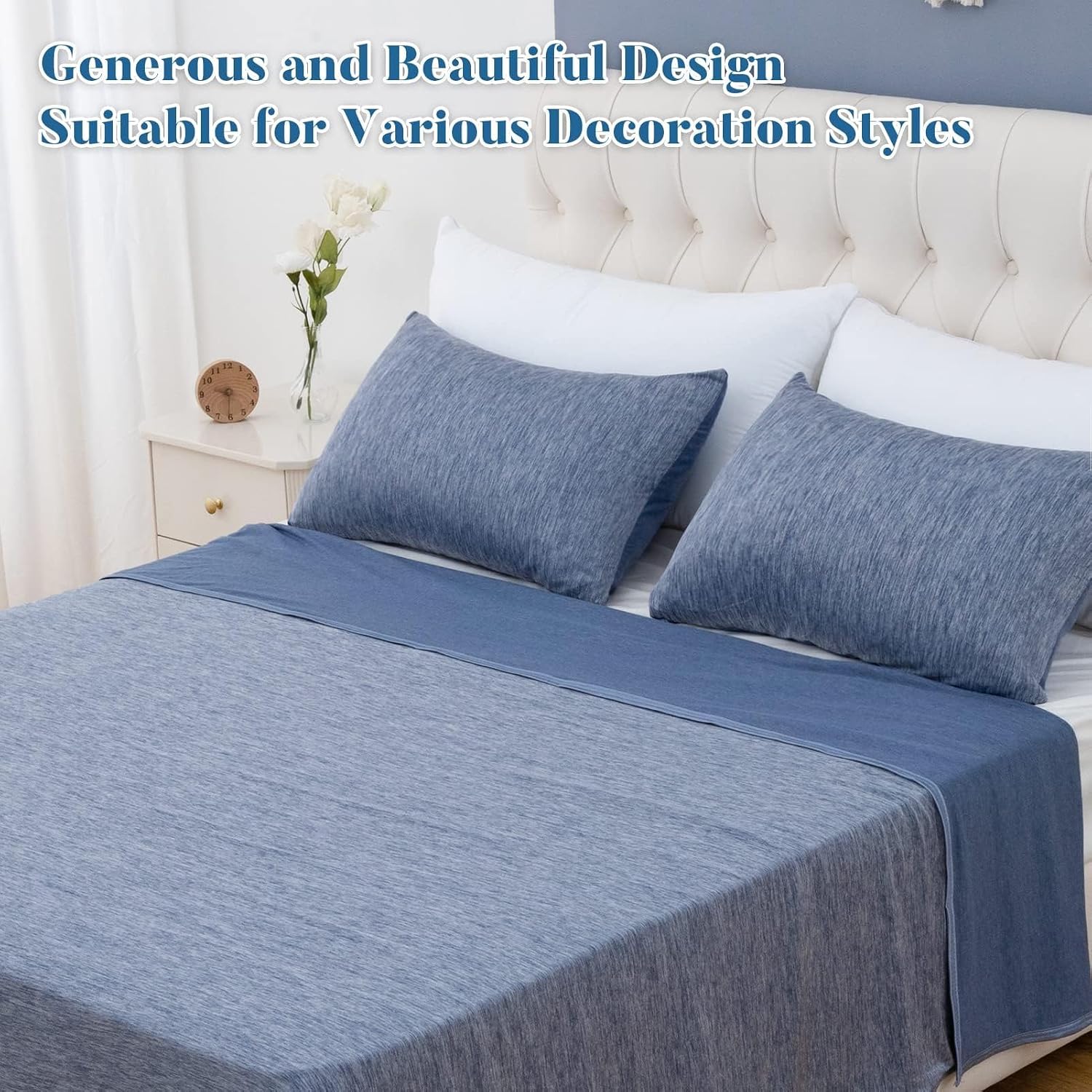 Choshome Cooling Pillow Cases Zipper Pillow Covers Q-Max > 0.45 Zippered Pillowcases for Hot Sleepers, Soft, Breathable, Skin-Friendly, 2 P…