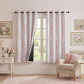 Meetsky 95% Blackout Pink Curtains for Bedroom - Grommet Room Darkening Curtain 63 Inch Length, Thermal Insulated Drapes for Girls Room, Le…