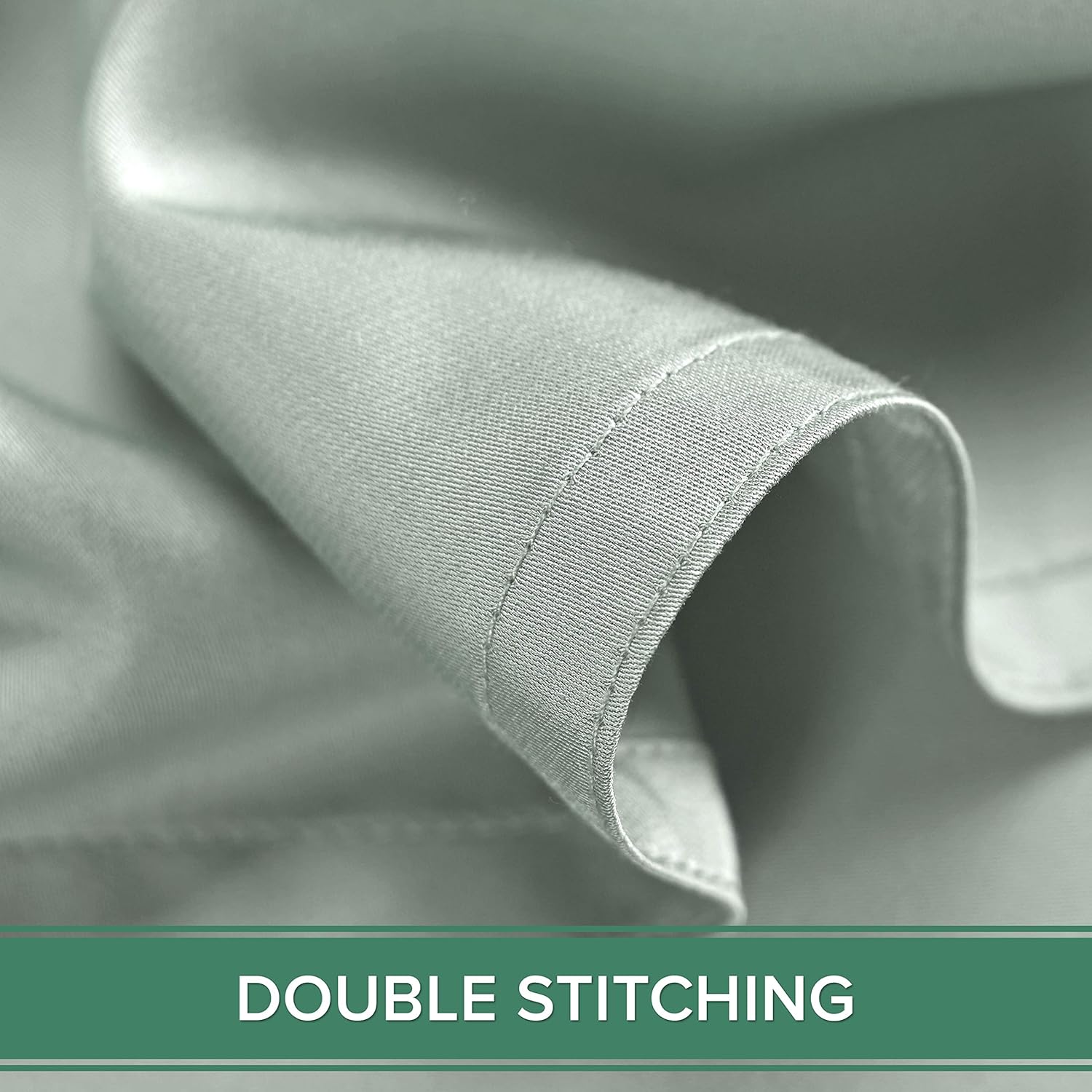 PureBamboo Pure Bamboo Full Sheets, Genuine 100% Organic Viscose Derived from Bamboo Bed Sheet Set, Luxuriously Soft & Cooling, Double Stit…