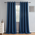 Igemaeve Blackout Curtains 96 Inch Length 2 Panels Set, Black Out Curtains for Bedroom 96 Inch Long, Grommet Energy Saving Room Darkening D…