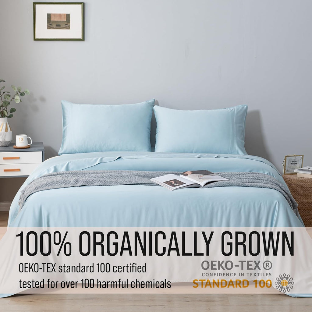 Bella Coterie Luxury Bamboo Viscose Cal King Size Sheet Set | 100% Organically Grown | Ultra Soft | Cooling for Hot Sleepers | 18" Deep…