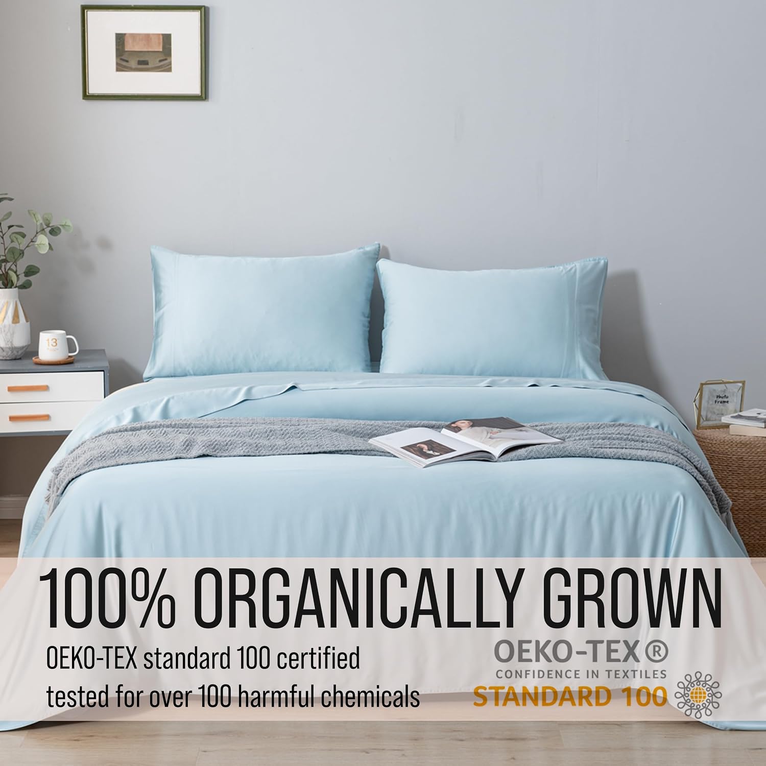 Bella Coterie Luxury Bamboo Viscose Cal King Size Sheet Set | 100% Organically Grown | Ultra Soft | Cooling for Hot Sleepers | 18" Deep…
