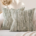 amoment a moment Boho Throw Pillow Covers Set of 2, Striped Decorative Rustic Farmhouse Pillow Cases, Aesthetic Modern Home Decor Couch Cushi…