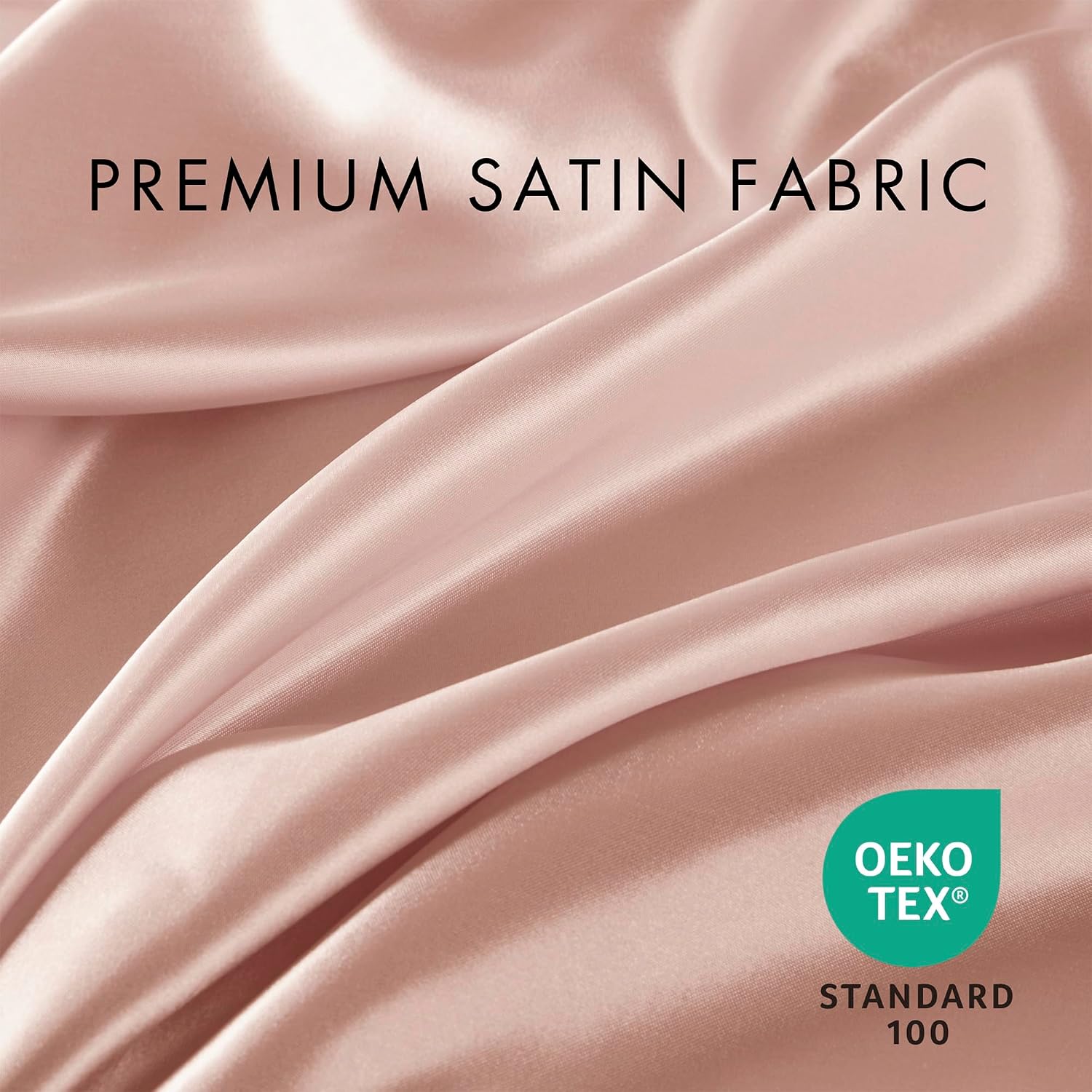Madisonpark Madison Park Satin Sheets Twin Size, Luxurious Silky Bed Sheets, Elastic 14" Pocket fits up to 16" Mattress, Wrinkle-Free, Soft…