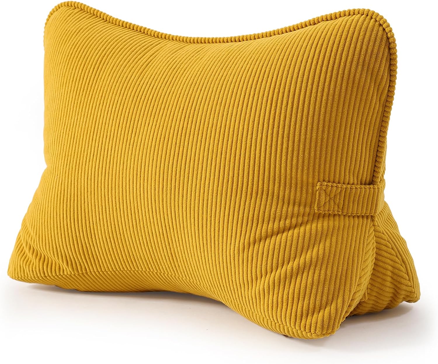 Ailuteie Pat. Pend. Corduroy Reading Back Pillow with Lumbar Support, Triangle Backrest Cushion for Bed Sitting & Relaxing, Support Pillow…
