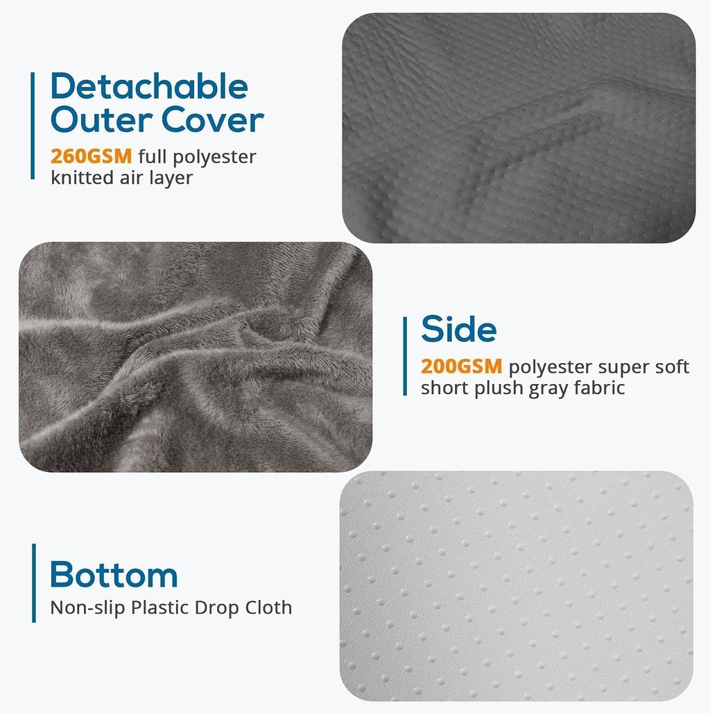 Sasttie Wedge Pillow, 12 Inch Memory Foam Bed Wedge Pillow for Sleeping, Acid Reflux, Back Pain, Post Surgery, and Snoring, Designed with W…