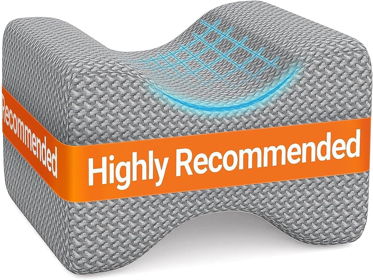 BlissTrends Memory Foam Knee Pillow, Knee Pillow for Side Sleepers, Leg Pillows for Sleeping Blood Circulation, Elevation Pillow for…