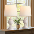 PARTPHONER Retro Table Lamps Set of 2, Bedside Lamp for Bedroom Rustic Farmhouse Table Lamps for Living Room, 22" Vintage Nightstand…