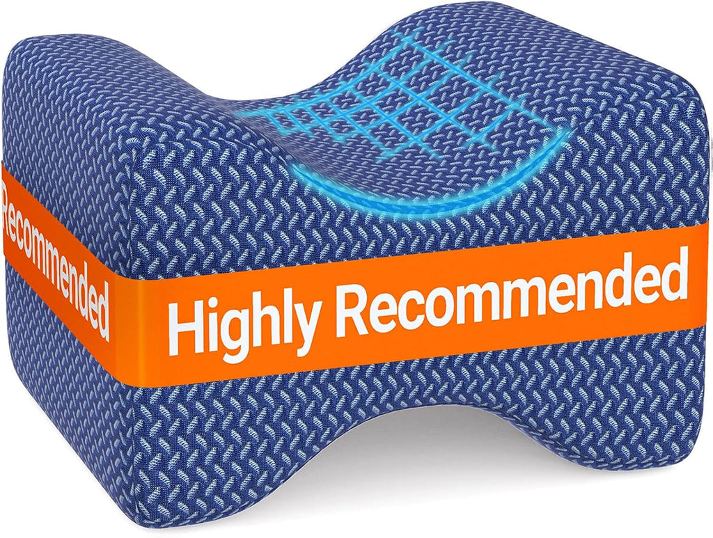 BlissTrends Memory Foam Knee Pillow, Knee Pillow for Side Sleepers, Leg Pillows for Sleeping Blood Circulation, Elevation Pillow for…