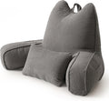 Ailuteie Patented Design Corduroy Reading Pillow with Arms, Ergonomic Bed Rest Pillow with Extra Lumbar Pillow for Sitting in Bed or Couch,…