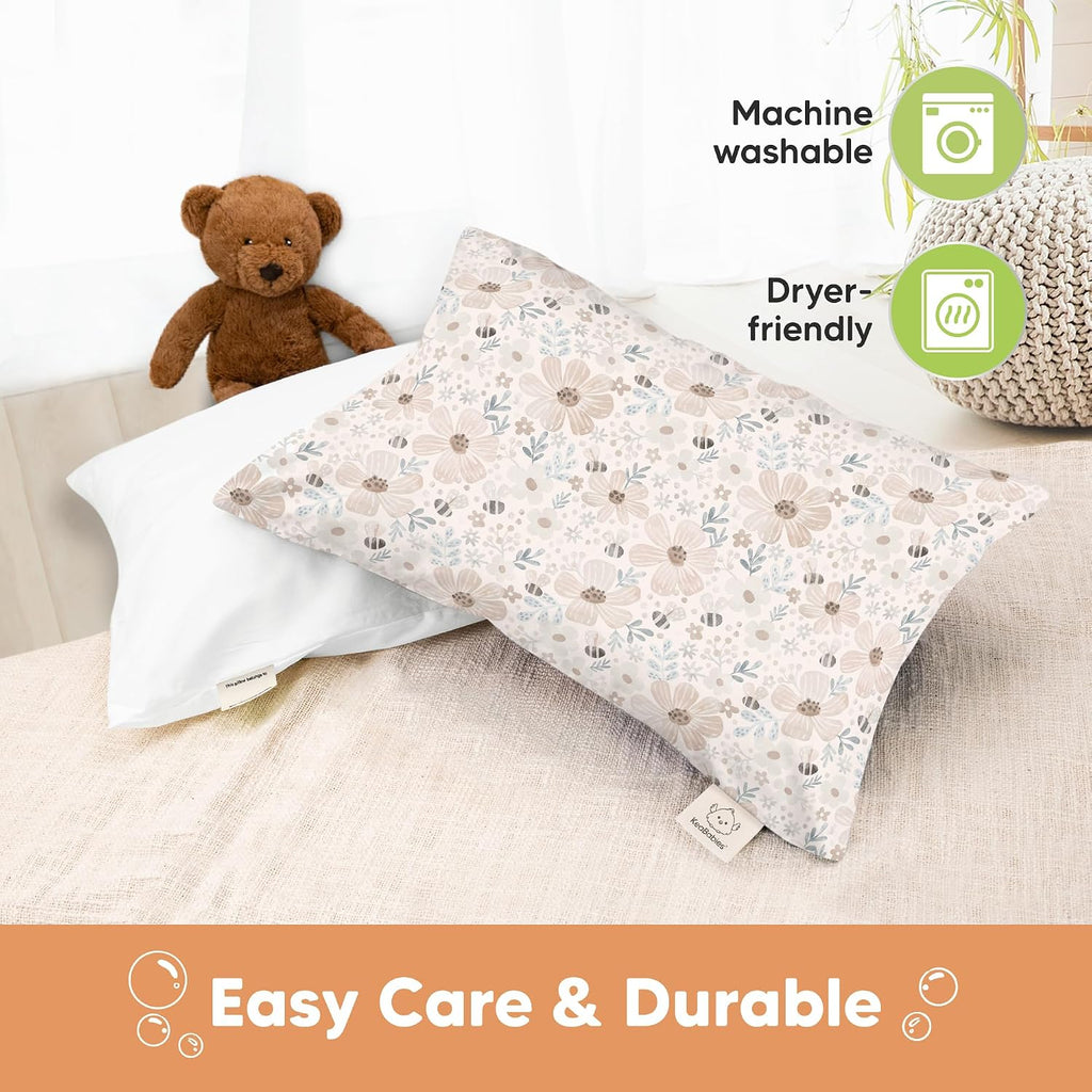 KeaBabies 13 x18 Toddler Pillowcase, Waterproof - Soft Waterproof Toddler Pillow Protector Cover for Kids, Boys, Girls, Durable Machine…