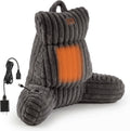 Amélie Home Heated Faux Fur Reading Pillow 3 Temperature Backrest for Sitting in Bed Support Cushion, USB-Powered(No Power Bank Included)…