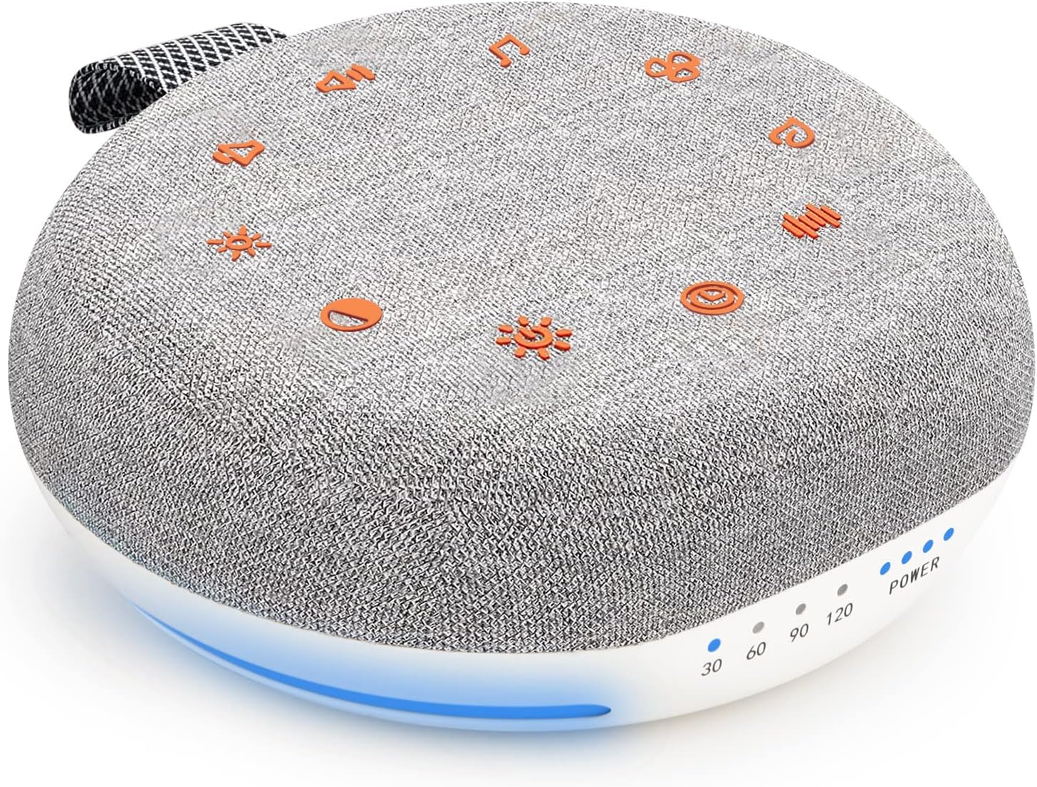 White Noise Machine, Portable Sound Machine with 40 Soothing Sounds, USB Rechargeable, Sleep Sound Timer & Night Light for Baby Kids Adults