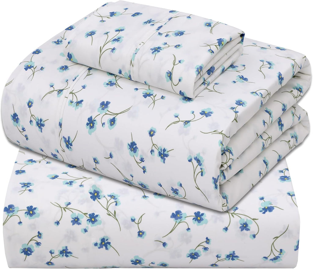 Zoyer 100% Cotton Sheets – Twin Size Percale Bedding, Cooling & Breathable, Durable with a Crisp, Soft & Comfortable Feel, 16" Deep Pocket,…