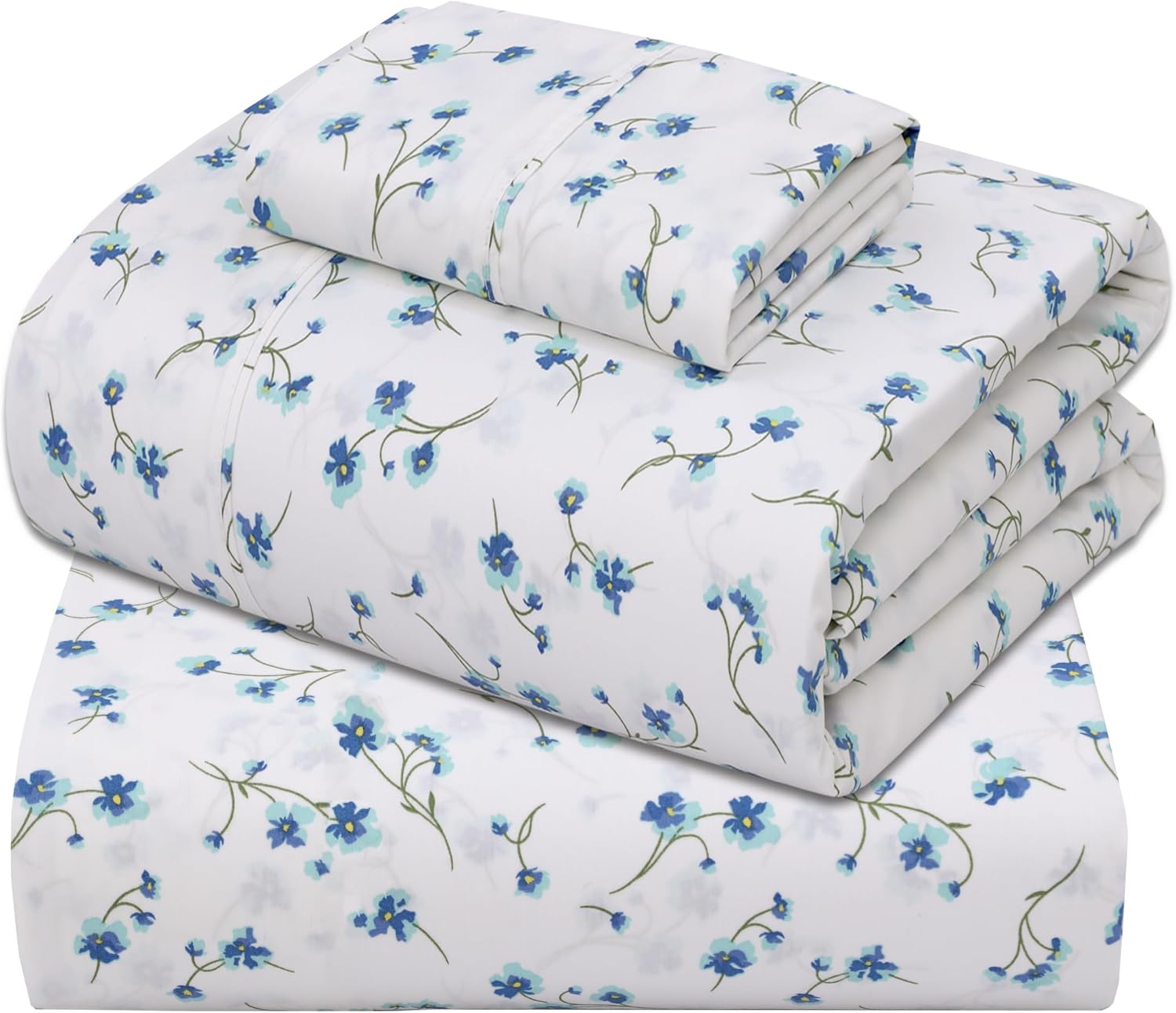 Zoyer 100% Cotton Sheets – Twin Size Percale Bedding, Cooling & Breathable, Durable with a Crisp, Soft & Comfortable Feel, 16" Deep Pocket,…