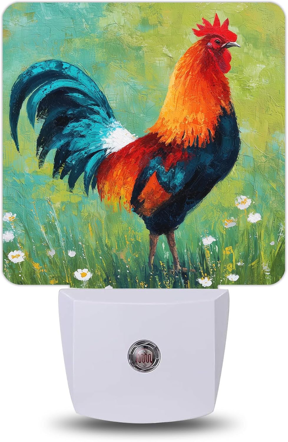 Farmhouse Rooster Night Light, Night Lights Plug into Wall with Dusk to Dawn Sensor for Bedroom Bathroom Hallway Kitchen, Decorative Gift…
