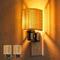 L LOHAS LED Night Lights Plug into Wall, Dimmable Night Light with Light Sensor, Amber Boho Nightlight Plug in Wall, Decorative Bohemian…