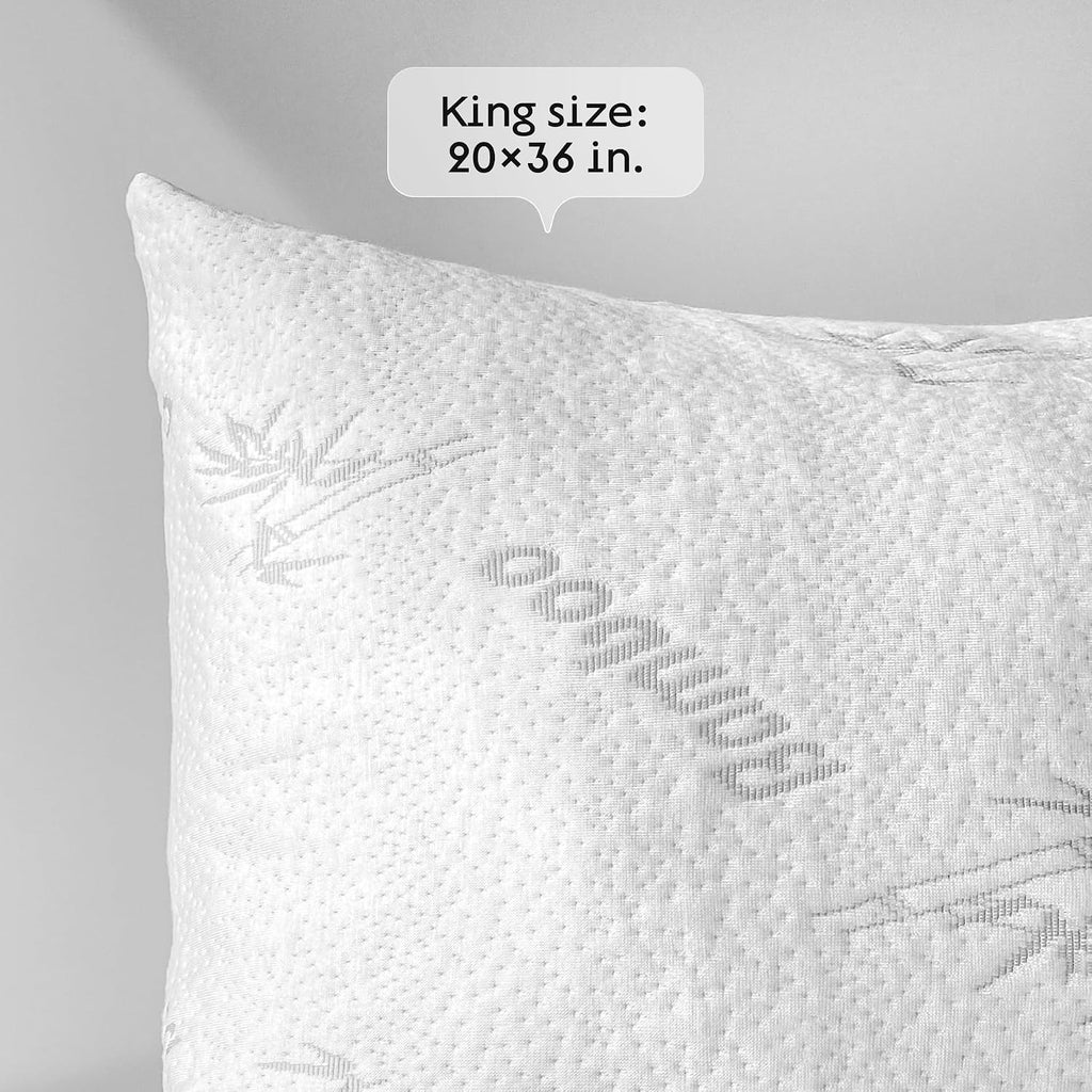 Niagara Sleep Solution Cloud-Like Pillow Protectors with Zipper King Size - Breathable Cooling Pillow Covers for Hot Sleepers - 100%…