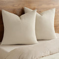 Phf 100% Cotton Waffle Throw Pillow Covers 24"X24", No Filling, 2 Pack Elegant Home Decorative Square Throw Pillow Covers for Bed Couch Sof…