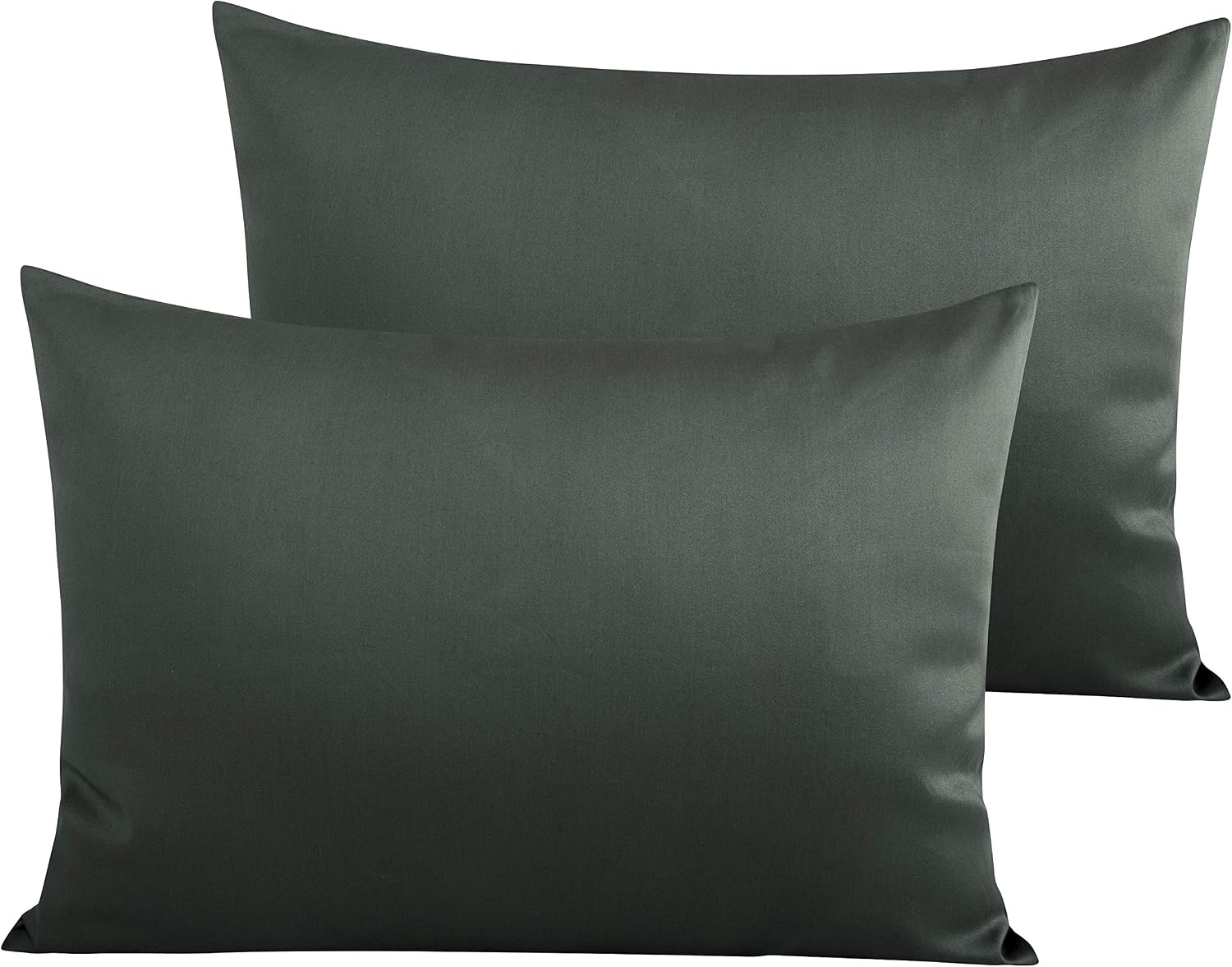 NTBAY Egyptian Cotton Queen Pillowcases - Set of 2, 500 Thread Count Cotton Pillowcases - Soft and Breathable Envelope Closure Pillow…