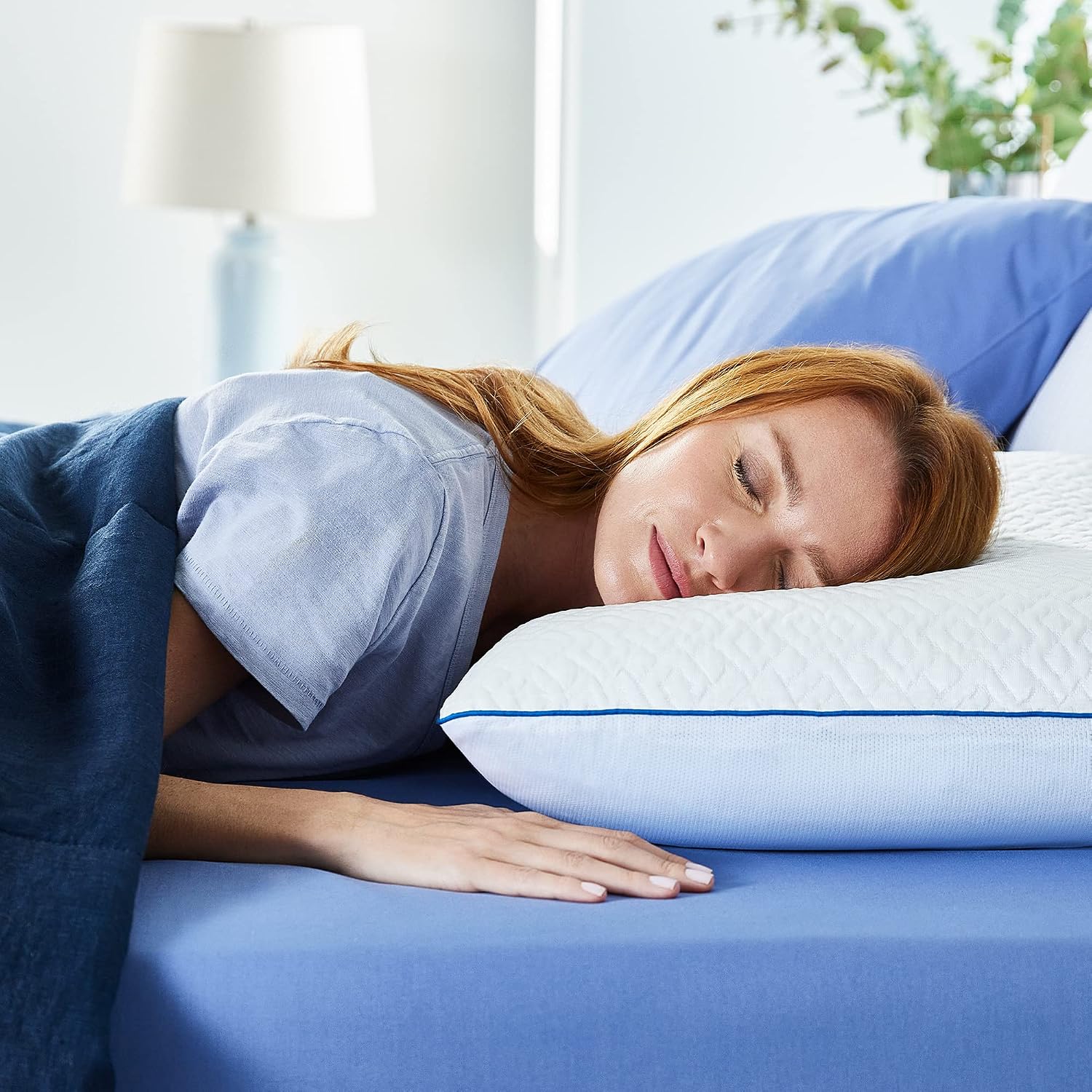 SleepInnovations Sleep Innovations Forever Cool Gel Memory Foam Pillow, Standard (Pack of 2), White 2 Count 2 Count White