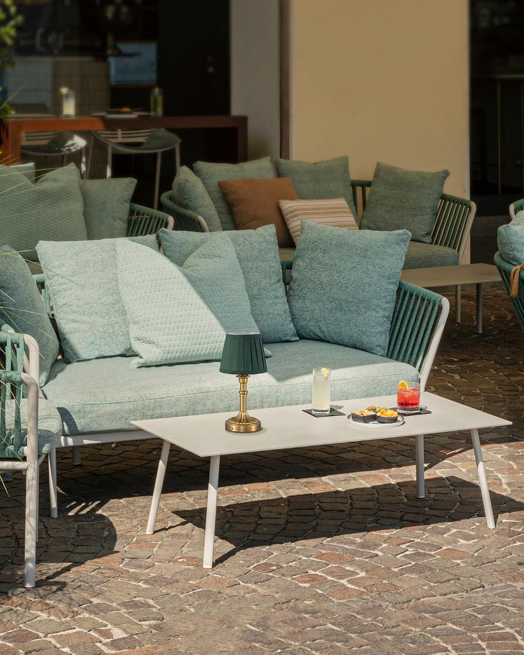 KDG Cordless Portables Table Lamp Set of 2, LED Fabric Shade Small Desk Lamps, 5000mAh Battery Powered Lighting, 2700K Stepless Dimmable…