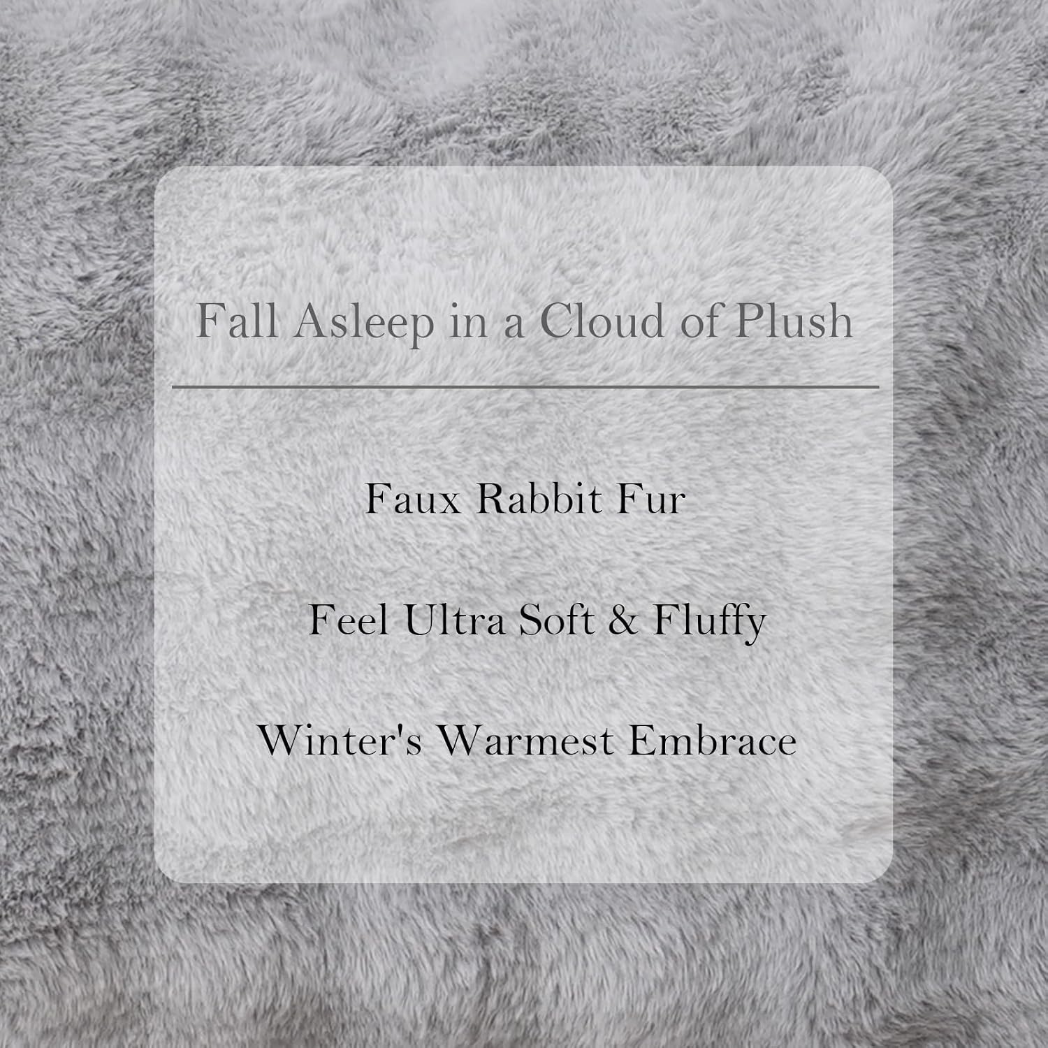 Chumerry Gray Faux Fur Body Pillow Cover 1 Piece, Soft Cozy Plush Shaggy Body Pillowcase Long Pillow Case, Plaid Geometric Decorative Bed P…