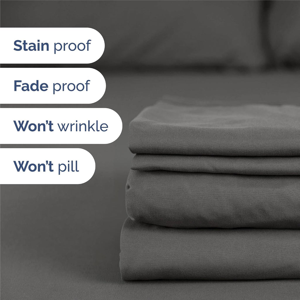 Split King Size 5 Piece Sheet Set - Comfy Breathable & Cooling Sheets - Hotel Luxury Bed Sheets for Women & Men - Deep Pockets, Easy-Fit…