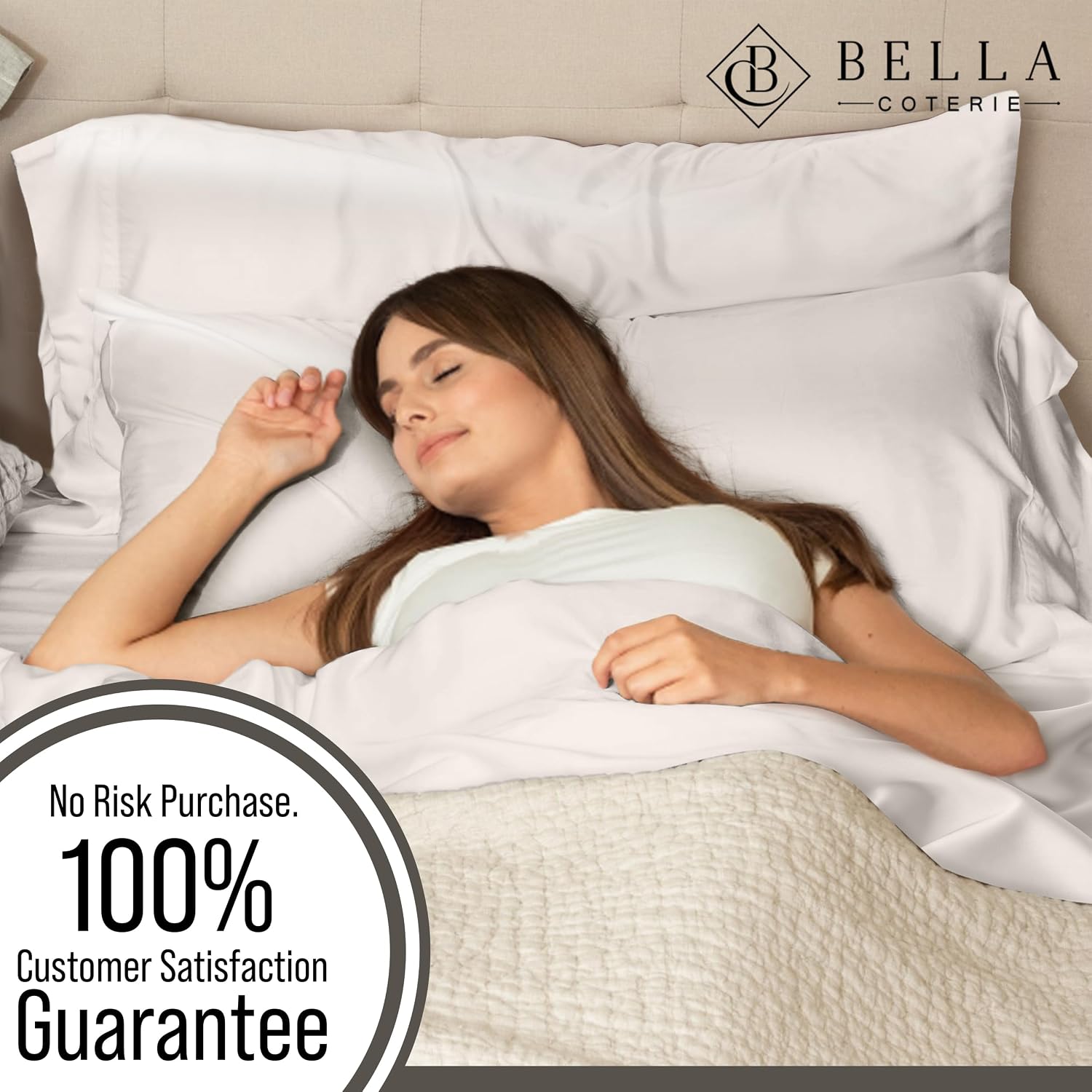 Bella Coterie Luxury Bamboo Viscose Split King Size Sheet Set | 2 Fitted Sheets for Sleep Number & Adjustable Beds | 100% Organically…