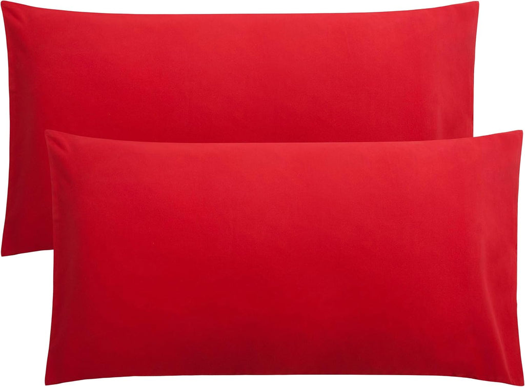 FLXXIE King Pillow Cases Set of 2, Soft Microfiber Pillow Covers with Envelope Closure, Wrinkle, Fade and Stain Resistant Pillowcases…