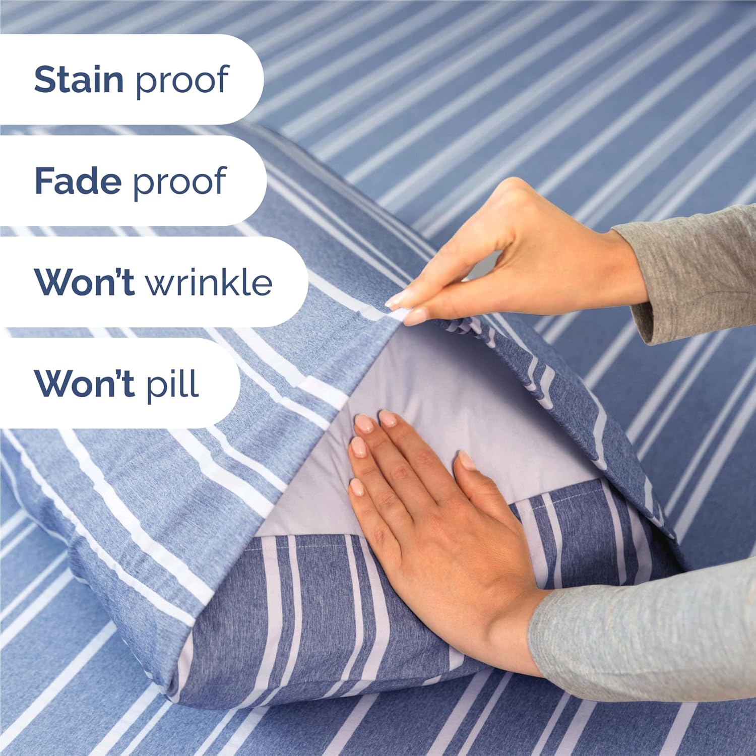 Split King Size 5 Piece Sheet Set - Comfy Breathable & Cooling Sheets - Hotel Luxury Bed Sheets for Women & Men - Deep Pockets, Easy-Fit…