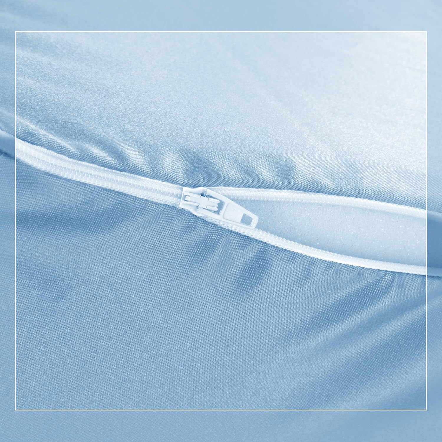 HOMBYS Satin Bed Wedge Pillow Cover Silky & Smooth Wedge Pillowcase 1 Pack 24x24x12.5, Soft & Breathable, Removable & Machine…