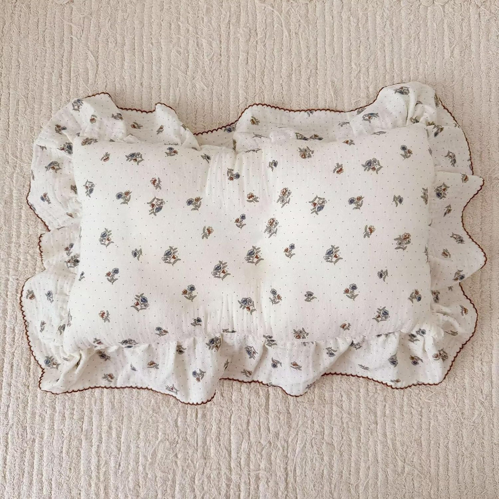 BuLuTu Crib Size Toddler Pillowcase 1 pc, 14"x20", Oeko-TEX Certified 100% Cotton Gauze Pillow Cases for Girls Boys Sensitive Skin, Pansy F…