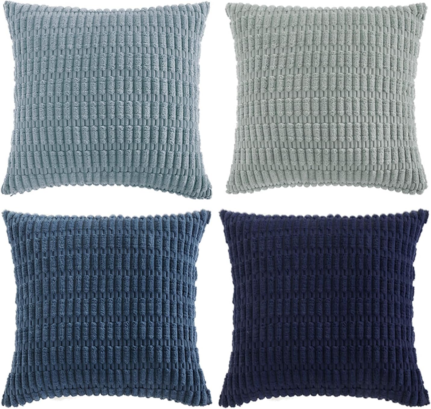 Fancy Homi 4 Packs Decorative Throw Pillow Covers for Living Room Couch Bed, Modern Farmhouse Boho Home Décor Accent Cushion Case, 24" x…