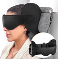 Travel Pillow, Airplane Neck Pillow for Long Flight, Oversized Head Strap with 3D Eye Mask for Sleep, 360°Support Headrest, Stop…
