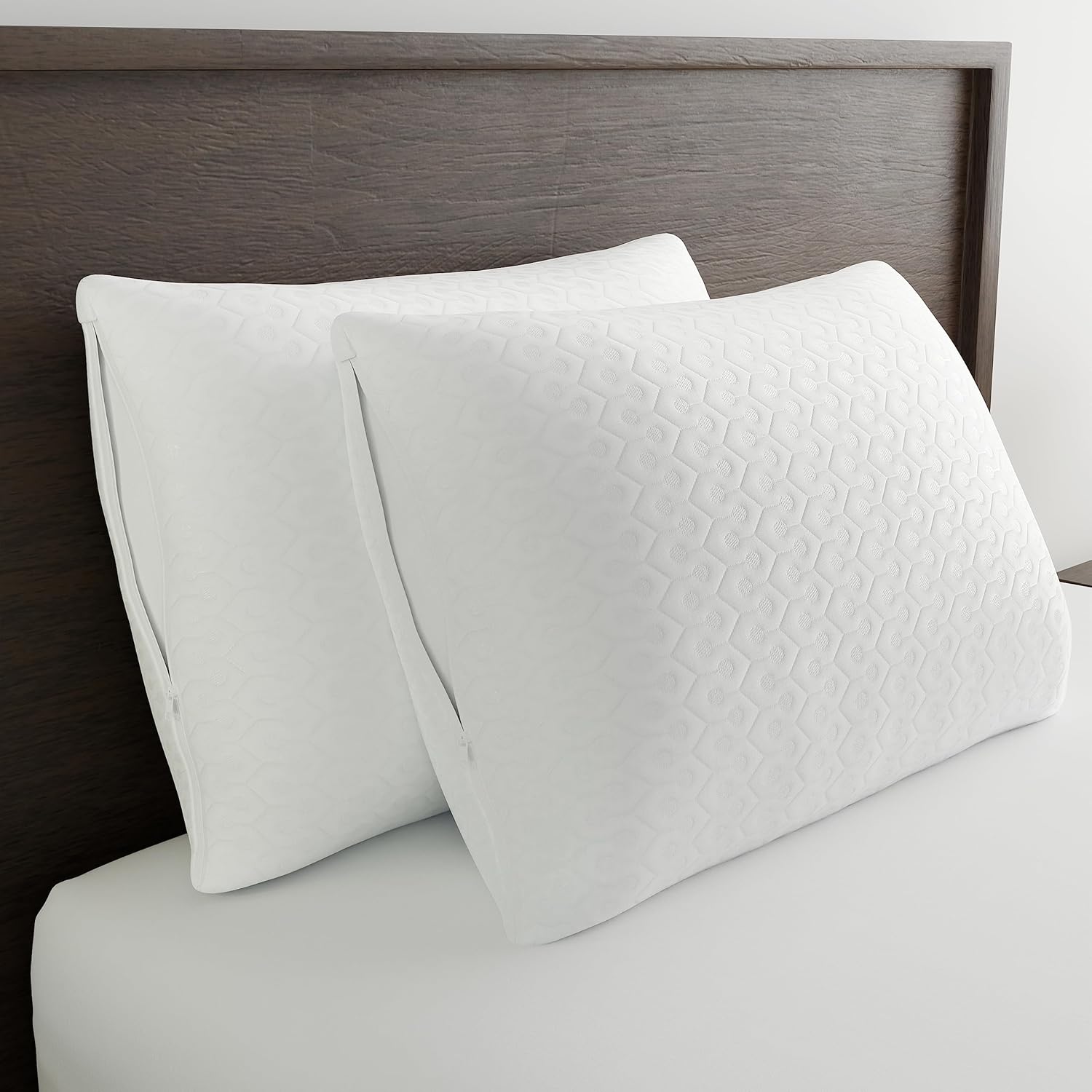 AllerEase Platinum Allergy Defense Particles Proof Temperatur Balancing Luxurious Plush Fabric Machine Washable Durable Zippered Pillow Pro…