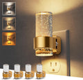 L LOHAS LED Night Lights Plug into Wall, 4 Pack Mini Dimmable Night Light with Dusk-to-Dawn, Soft White/Cool White/Amber 3 Light Color…