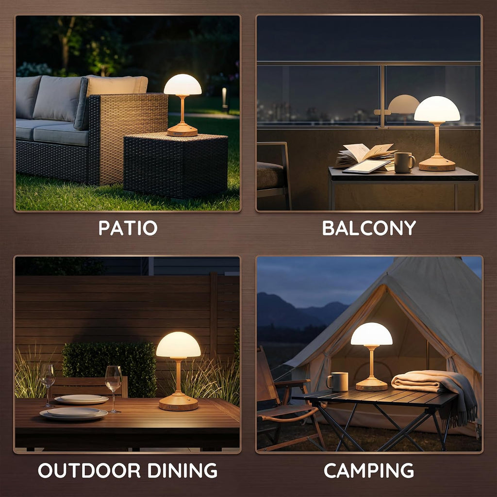 Dawnwake Table Lamp Cordless Lamp for Bedroom, Small Bedside Desk Table Lamp,5000mAh Rechargeble Battery Operated Dimmable Table…