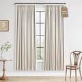 Boodii Natural Cream 100% Blackout Linen Pinch Pleated Curtains 72 Inch for Bedroom Living Room Boho Memory Trained Drapes With Hooks & Rin…