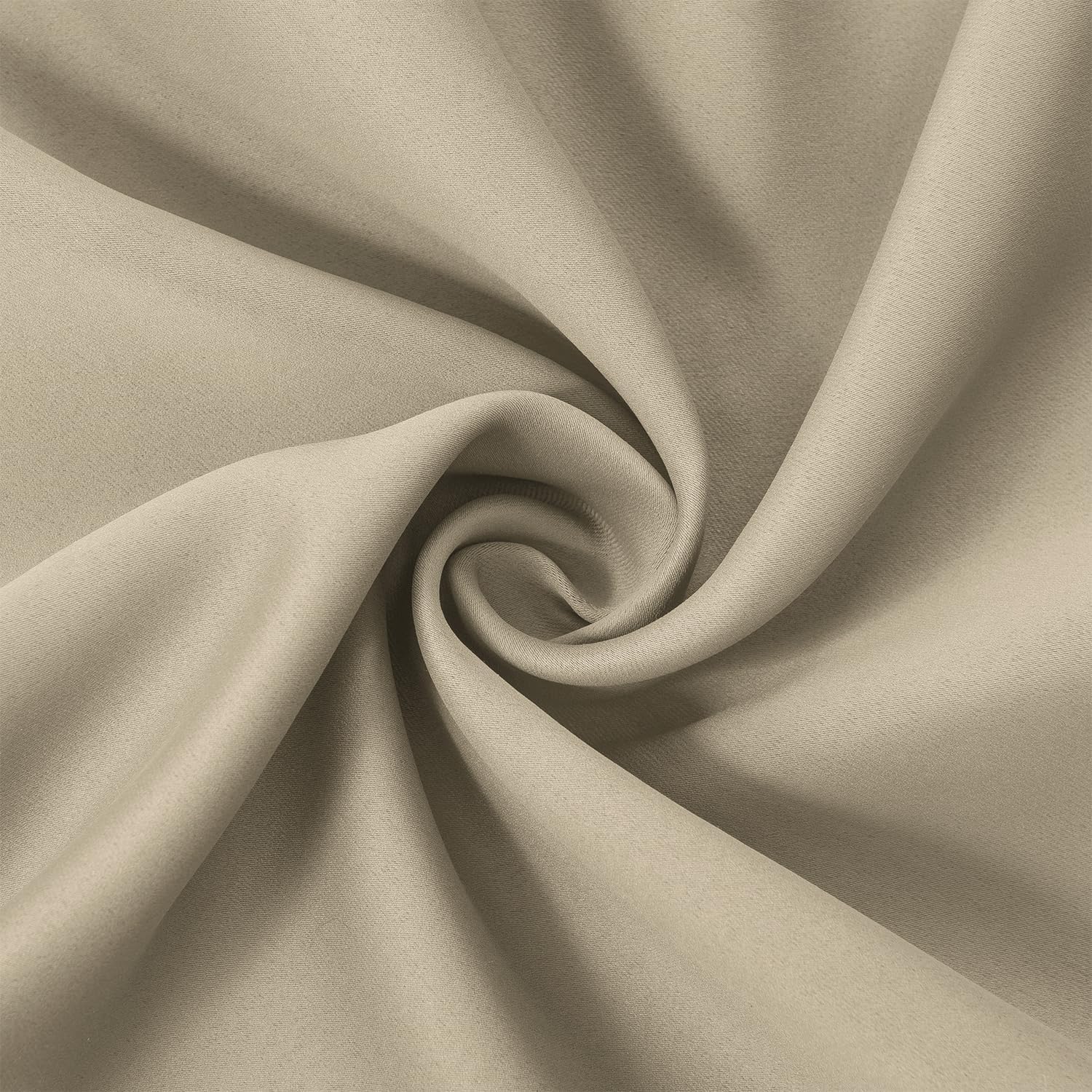 Lemomo Blackout Curtains 52 x 84 Inch Long Beige Curtains Set of 2 Panels Room Darkening Curtains for Bedroom and Living Room 84 Inch silver